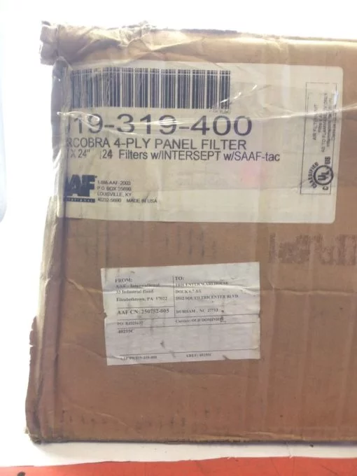 NIB! AAF 19-319-400 4-PLY PANEL FILTER 17 PCS FAST SHIP!!! (PLIST) 3