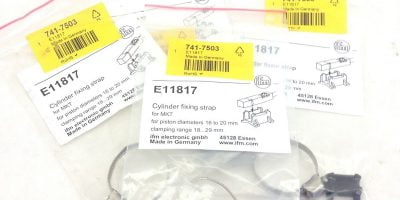 IFM E11817 LINEAR ACTUATOR CYLINDER FIXING STRAP KITS 741-7503 4-PK (A771) 1
