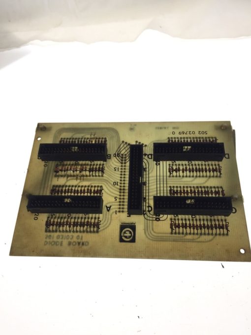 Giddings and Lewis 502-02769-00 5010310301 Diode Board, 501 03103 01, USED, G71 1