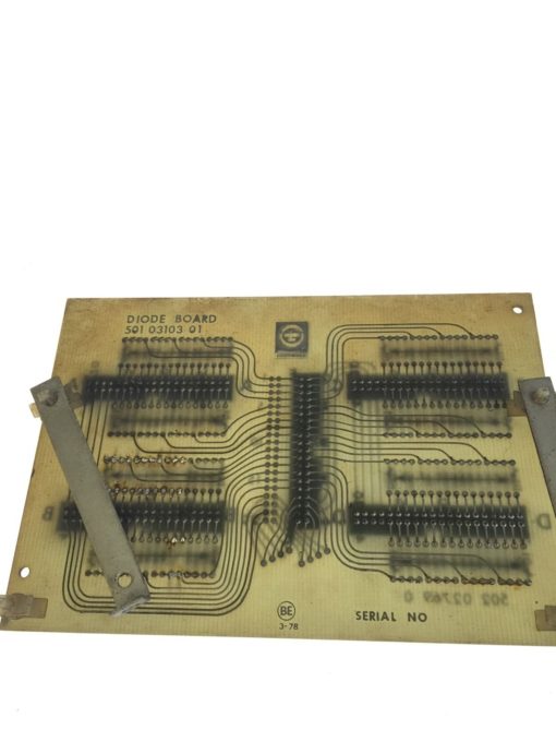 Giddings and Lewis 502-02769-00 5010310301 Diode Board, 501 03103 01, USED, G71 2