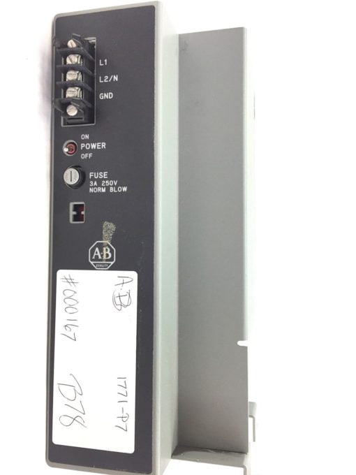 AB ALLEN BRADLEY PLC POWER SUPPLY 16 AMP 120/220 VAC MODEL 1771-P7 USED (B26) 1