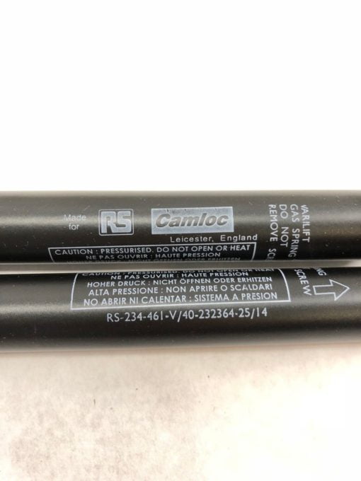 (2) NEW IN BOX CAMLOC RS-234-461-V 40-232364-25/14 GAS SPRING 250MM STROKE (B430 2