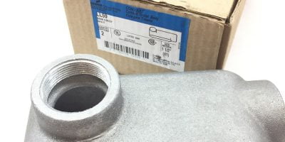 CROUSE-HINDS BY EATON CONDUIT OUTLET BODY LL59 1-1/2″ MARK 9 NEW BOX OF 2 (TLO) 1