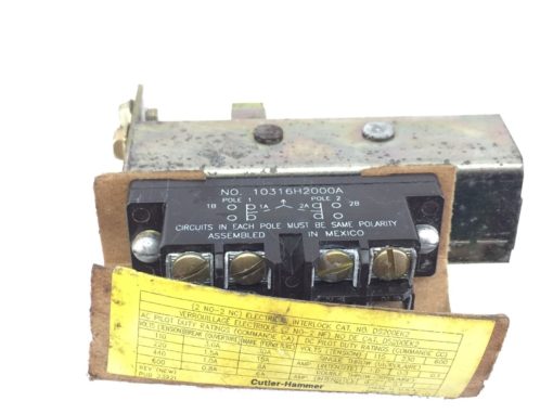 NEW,SHELF WEAR CUTLER HAMMER 10316H2000A PRECISION LIMIT SWITCH (A228) 2