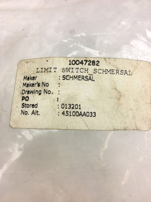 NEW LOT OF 10 IN BAG SCHMERSAL BR21N LIMIT SWITCH, FAST SHIPPING! B313 2
