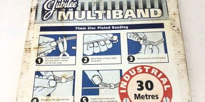 JUBILEE 1702 MULTIBAND ZINC PLATED MILD STEEL 11MM 30M PACK CLIP CLAMP (H348) 1