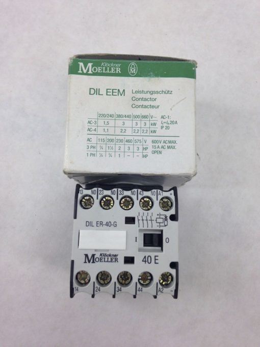 KLOCKNER MOELLER DIL ER-40-G CONTACTOR (A849) 1