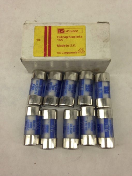 RS 413-822 PULLCAP FUSE LINKS 16A BOX OF 10 (A849) 1