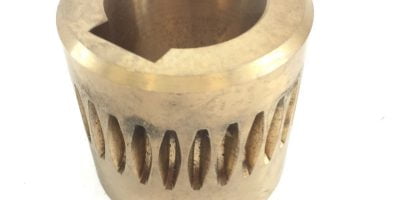 BRASS BUSHING COUPLING 28:1, 2 1/4” NEW NO BOX (A451) 1