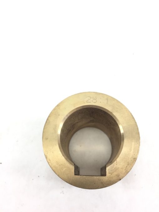 BRASS BUSHING COUPLING 28:1, 2 1/4” NEW NO BOX (A451) 2
