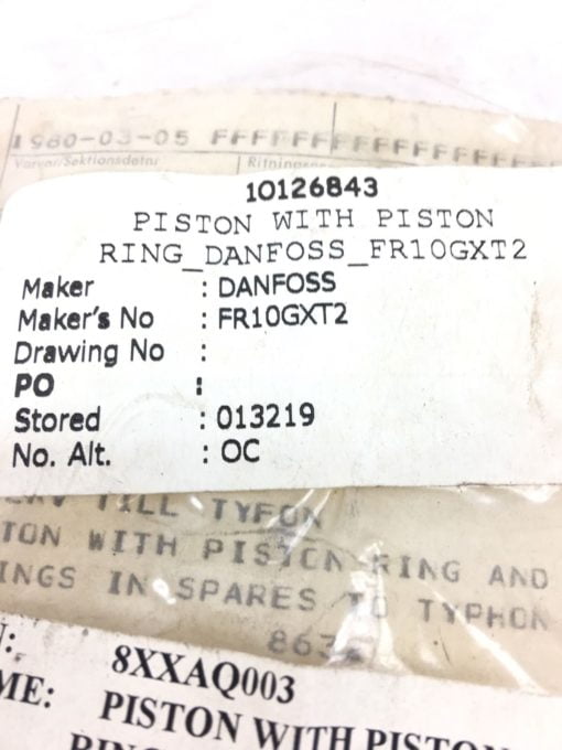 NEW IN BAG DANFOSS 8632 PISTON WITH PISTON RING FOR FR10GXT2, FAST SHIP! B313 2