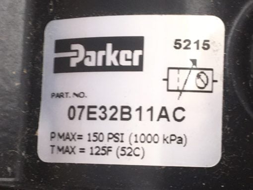 NEW IN FACTORY BOX PARKER 07E32B11AC 1/2” PNEUMATIC FILTER REGULATOR (B547) 2
