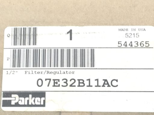 NEW IN FACTORY BOX PARKER 07E32B11AC 1/2” PNEUMATIC FILTER REGULATOR (B547) 3