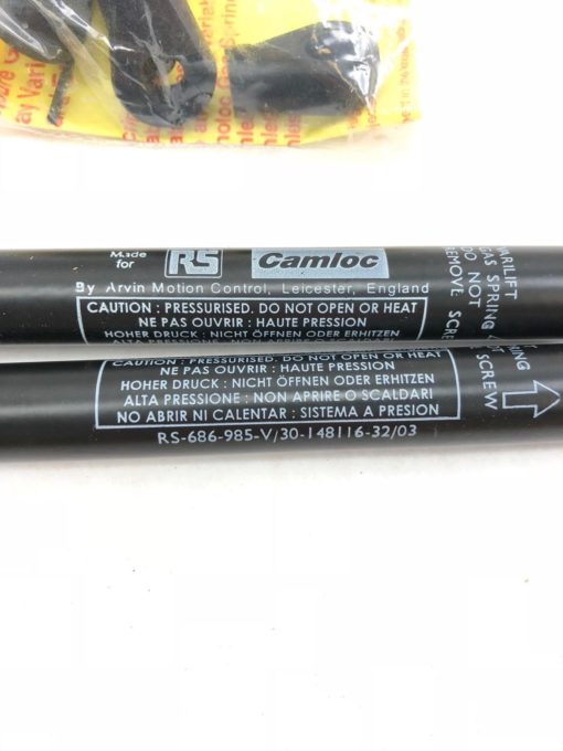 LOT OF 2 NEW IN BOX CAMLOC RS-686-985-V/30-148116-32/03 GAS SPRING (B432) 2