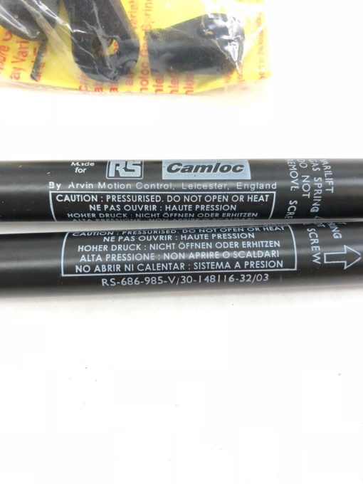 LOT OF 2 NEW IN BOX CAMLOC RS-686-985-V/30-148116-32/03 GAS SPRING (B432) 2