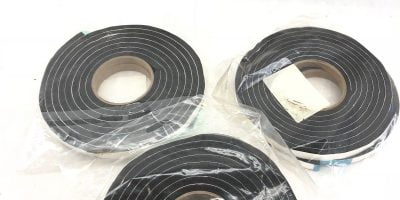 LOT OF 3 NEW STORMGUARD SK11 8HR 40425-0001 EXTRA THICK WEATHERSTRIP, BLACK B432 1