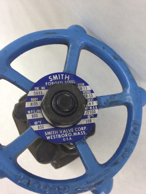 SMITH DL 3/4 800 A105N GATE VALVE (H347) 2