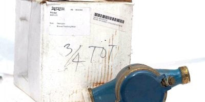 SEAMETRICS MDT-075 3/4” NPT BRONZE TOTALIZING WATER METER 150 PSI MAX NIB! (B86) 1