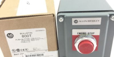 ALLEN BRADLEY 800T-1TKT PUSH BUTTON SURFACE MOUNTING EMERGENCY STOP NEW (B30) 1