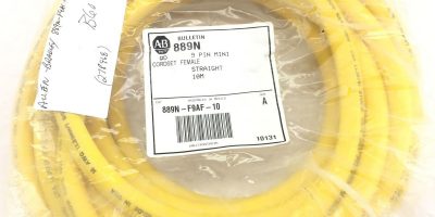 ALLEN BRADLEY 889N-F9AF-10 SERIES A CORDSET 9 POLE FEMALE STRAIGHT 10M (B60} 1