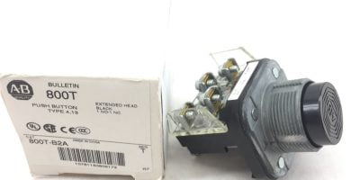 ALLEN BRADLEY 800T-B2A EXTENDED HEAD BLACK 1NO 1NC PUSH BUTTON NEW IN BOX! (H92) 1