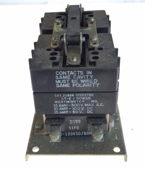 NEW I-T-E ROWAN 2180R-XFER2790 GENERAL PURPOSE RELAY 110/120VAC 50/60HZ, G96 1