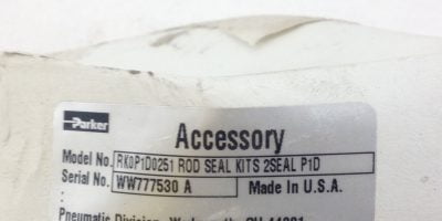 NEW! PARKER ACCESSORY # RK0P1D0251 ROD SEAL KITS 2SEAL P1D FAST SHIP!!! (H167) 1