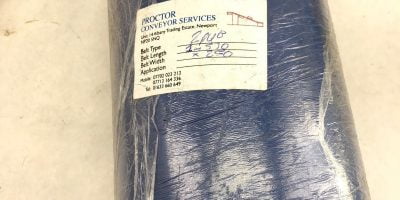 NEW PROCTOR CONVEYOR 2PUB 1M530 LENGTH 250MM WIDTH CONVEYOR BELT, BLUE, (TLO) 1