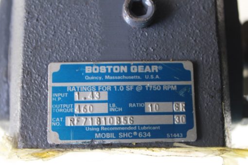 Boston Gear Speed Reducer RF71810B56 with Martin 60BS10 7/8 Sprocket *NEW*(B250) 2