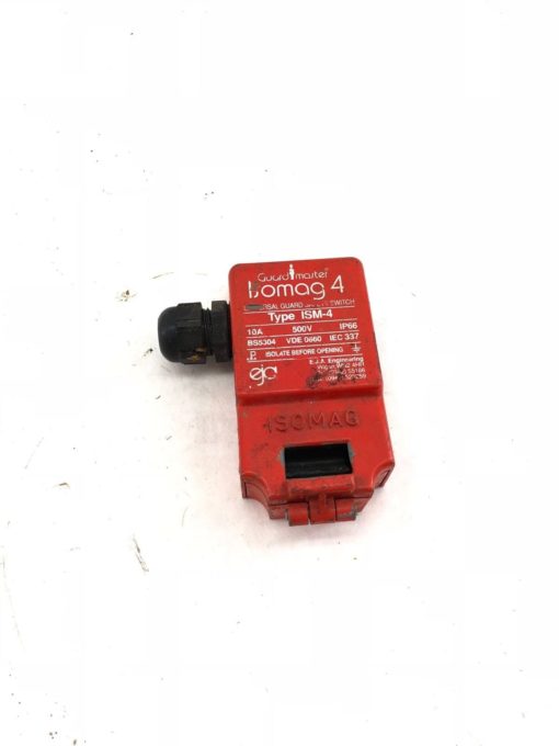 USED GUARD MASTER ISOMAG 4 UNIVERSAL GUARD ISM-4 SAFETY SWITCH, 10A 500V (H349) 1