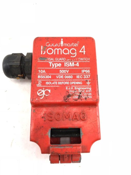 USED GUARD MASTER ISOMAG 4 UNIVERSAL GUARD ISM-4 SAFETY SWITCH, 10A 500V (H349) 2