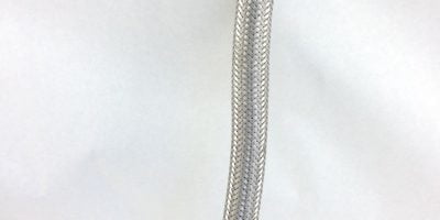 HD SS OVER-BRAIDED FLEXIBLE METAL CONDUIT w/ FITTINGS 1”ID x 9” L (B114) 1