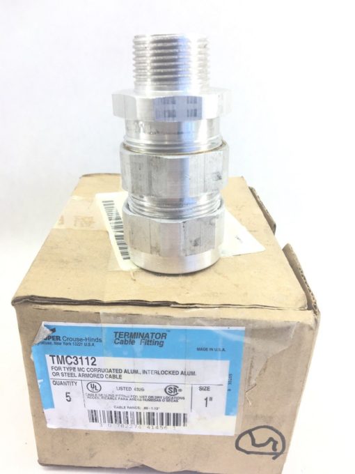 COOPER CROUSE-HINDS TERMINATOR TMC3112 1” CABLE FITTINGS 6-PACK (B457) 2