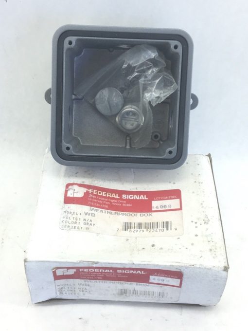 FEDERAL SIGNAL WB GREY WEATHERPROOF BOX (F289) 1