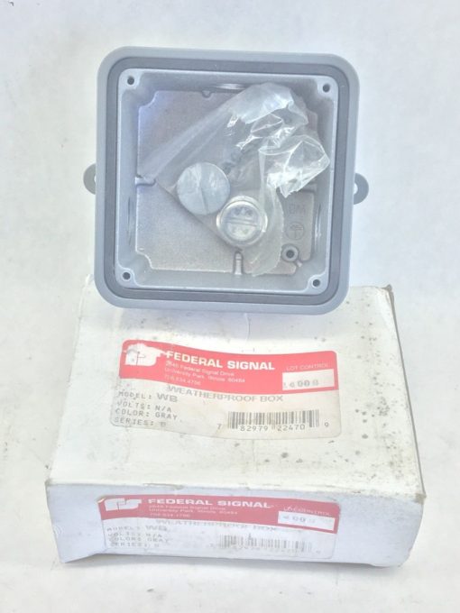 FEDERAL SIGNAL WB GREY WEATHERPROOF BOX (F289) 2