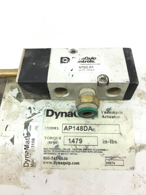 USED DynaQuip AP148DA Pneumatic Actuator 80PSI, 2”, 3 Way, FAST SHIP! B368 2