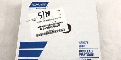 NORTON K225 METALITE ABRASIVE ROLL, CLOTH BACKING, ALUMINUM OXIDE 2” (B459) 1