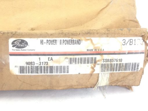 NIB! GATES 9093-3173 3/B173 FAST SHIP!!! (BELT12M) 1