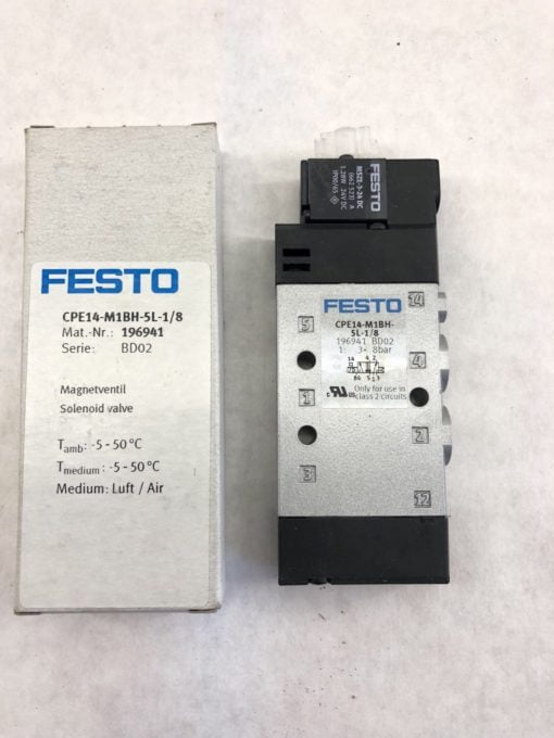 FESTO CPE14-M1BH-5L-1/8 SOLENOID VALVE (J30) 2