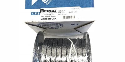 SEPCO ML2001 BRAIDED FLEXIBLE GRAPHITE PACKING SIZE 5/16 (B459) 1