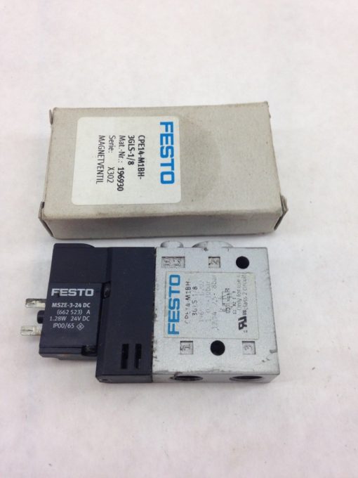 FESTO CPE14-M1BH-3GLS-1/8 SERIES X302 SOLENOID VALVE (A854) 1