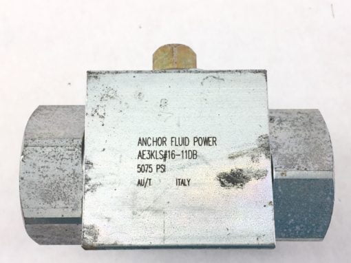 NEW! ANCHOR FLUID POWER AE3KLS#16-11DB 3-WAY BALL VALVE FAST SHIP!!! (HB10) 1