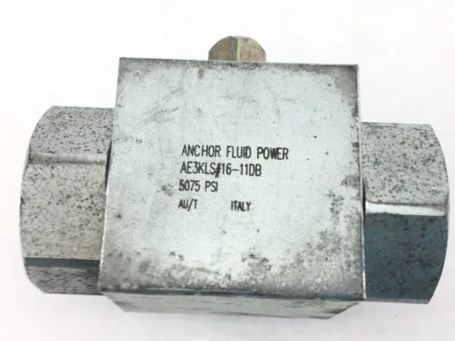 NNB! ANCHOR FLUID POWER AE3KLS#16-11DB 3-WAY BLOCK BALL VALVE FAST SHIP!!(HB10) 2
