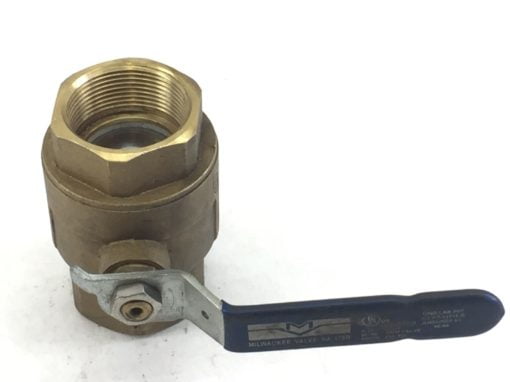 NEW! MILWAUKEE 0636 CAST BRONZE BALL VALVE 1-1/2 BRS 600WOG (HB10) 3