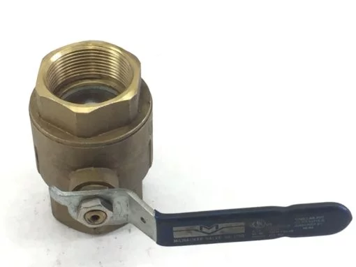 NEW! MILWAUKEE 0636 CAST BRONZE BALL VALVE 1-1/2 BRS 600WOG (HB10) 3