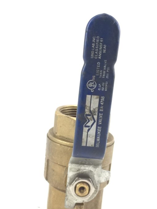 NEW! MILWAUKEE 0638 CAST BRONZE BALL VALVE 1-1/4 BRS 600WOG FAST SHIP!!! (HB10) 3