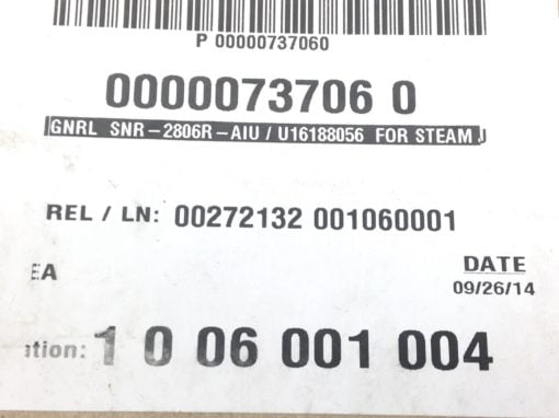 SNR-2806R-AIU GRAPHITE STEAM HEAD SEAL RING U16188056, 5”ID, 6-3/4”OD (B458) 3