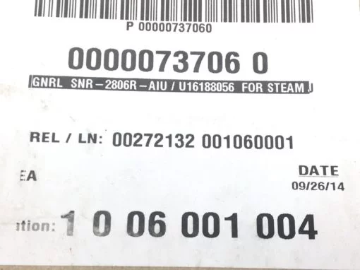 SNR-2806R-AIU GRAPHITE STEAM HEAD SEAL RING U16188056, 5”ID, 6-3/4”OD (B458) 3