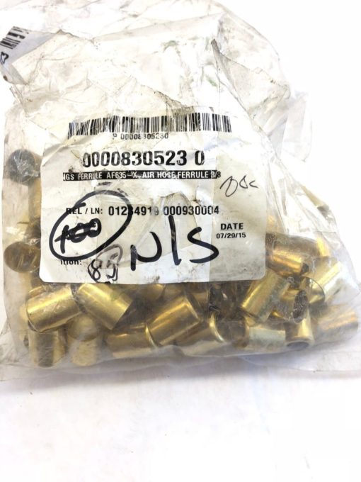 NEW IN BAG 75-85 IGS AF635-X BRASS FERRULE AIR HOSE, FAST SHIP! (B459) 1