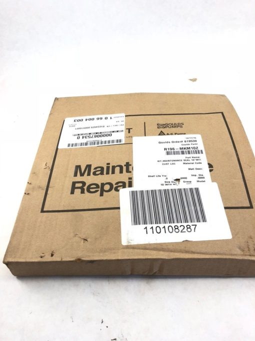 NEW IN BOX GOULDS PUMPS R196-MKM10Z MAINTENANCE REPAIR KIT 3196 MTX (B459) 1